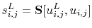 $\displaystyle s^L_{i,j} = \mathbf{S} [u^L_{i,j}, u_{i,j}]$