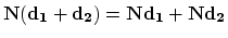 ${\bf N(d_1+d_2) = Nd_1+Nd_2}$