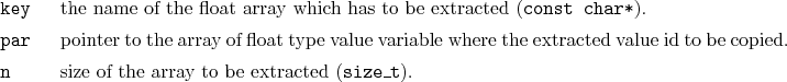 \begin{desclist}{\tt }{\quad}[\tt key]
\setlength \itemsep{0pt}
\item[key] th...
...
\item[n] size of the array to be extracted (\texttt{size\_t}).
\end{desclist}