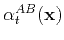$ \alpha_t^{AB}(\mathbf{x})$