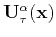 $ \mathbf{U}^{\alpha}_{0}\mathbf{(x)}$