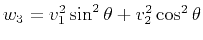 $ w_3=v_1^2\sin^2\theta+v_2^2\cos^2\theta$