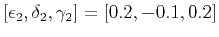 $ [\epsilon_2,\delta_2,\gamma_2]=[0.2,-0.1,0.2]$